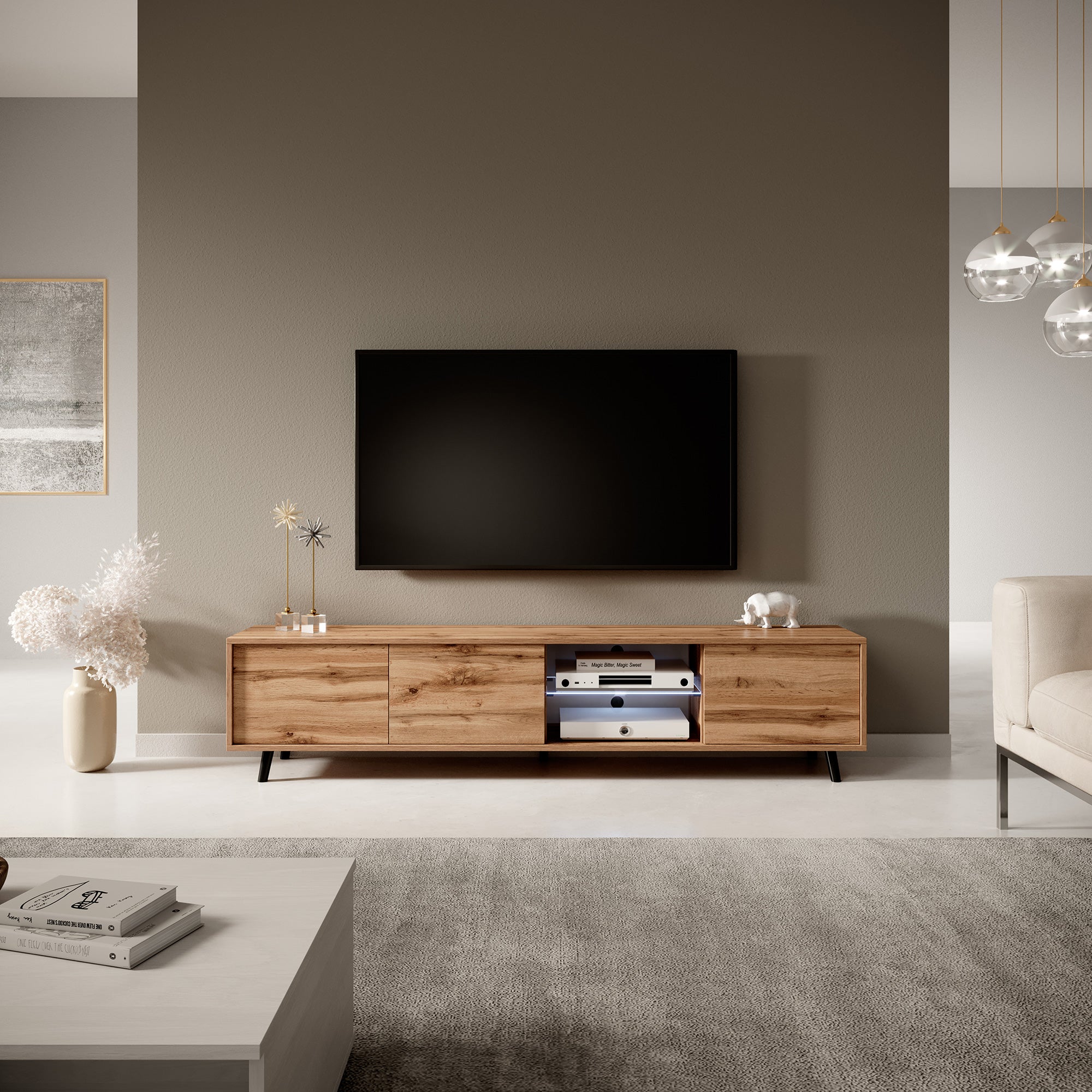 TV-Schrank Galhad Wotan-Eiche