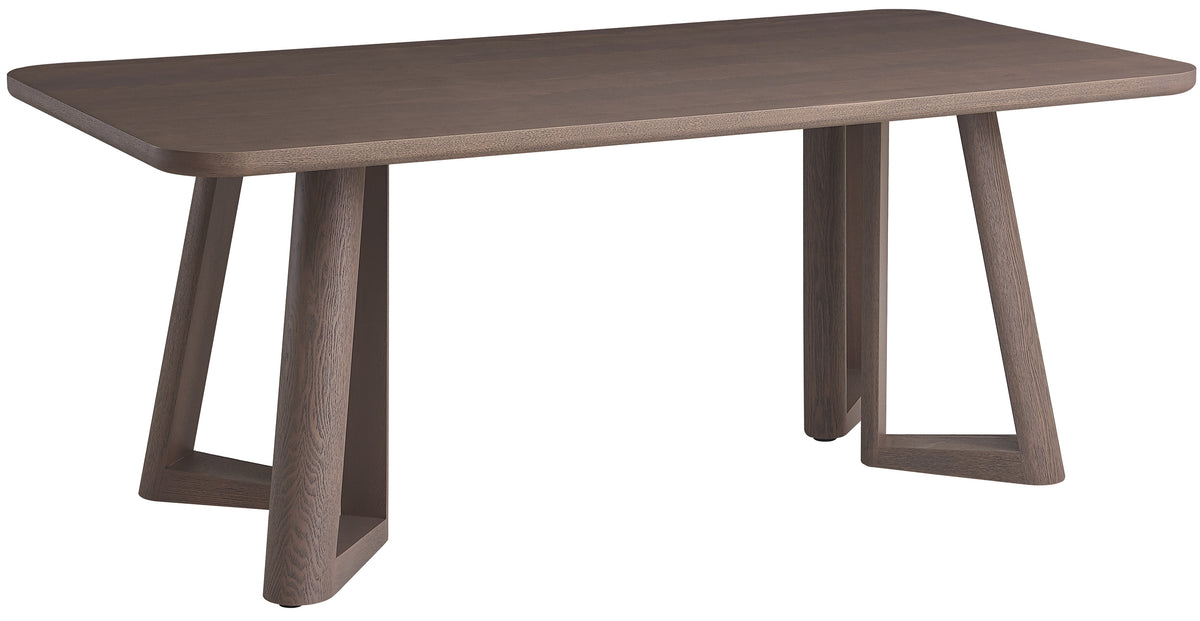 Table à manger Alisser 200x100 cm placage noyer