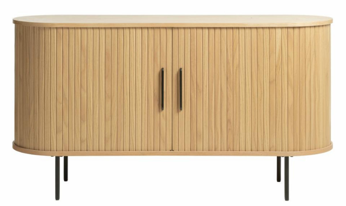 Commode Gativel 140x76 cm lamelles chêne naturel