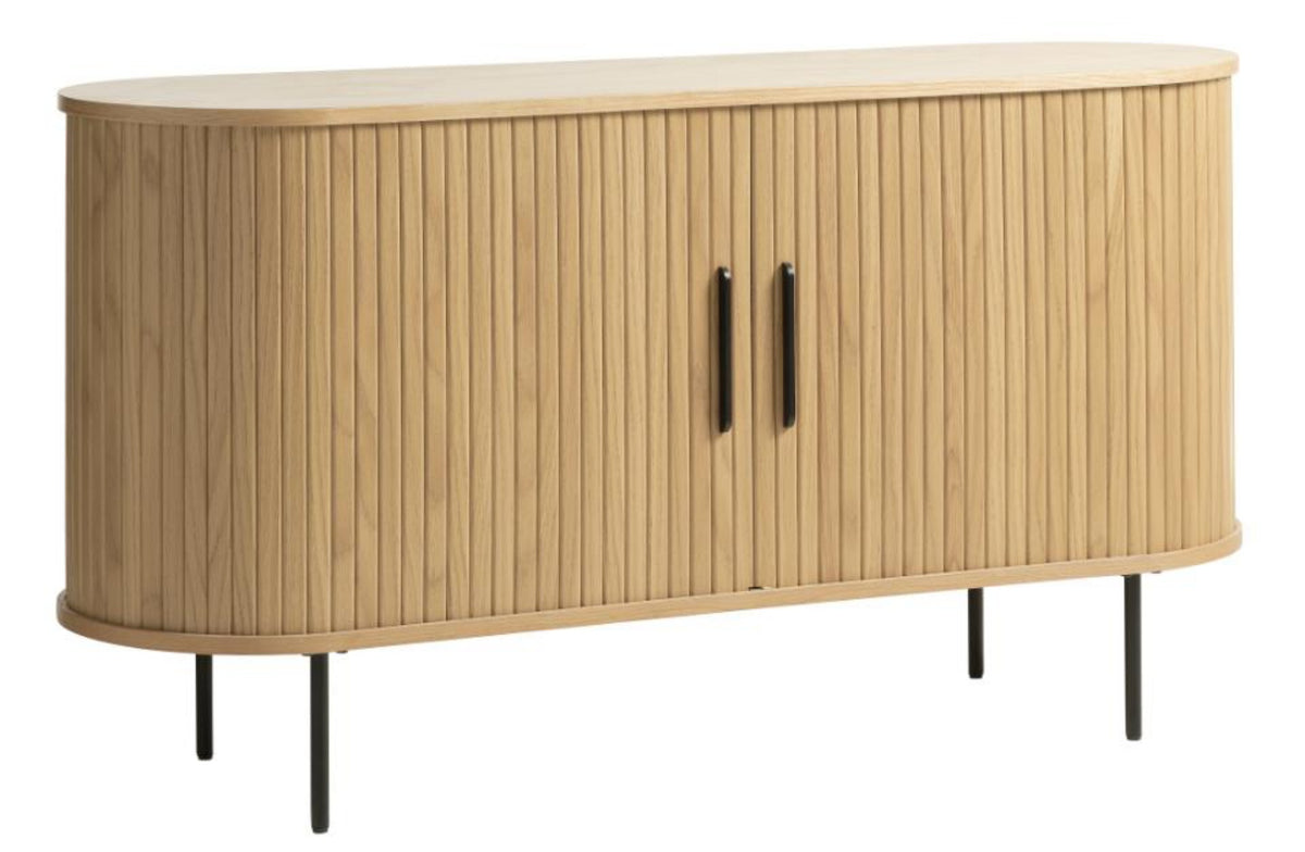 Commode Gativel 140x76 cm lamelles chêne naturel