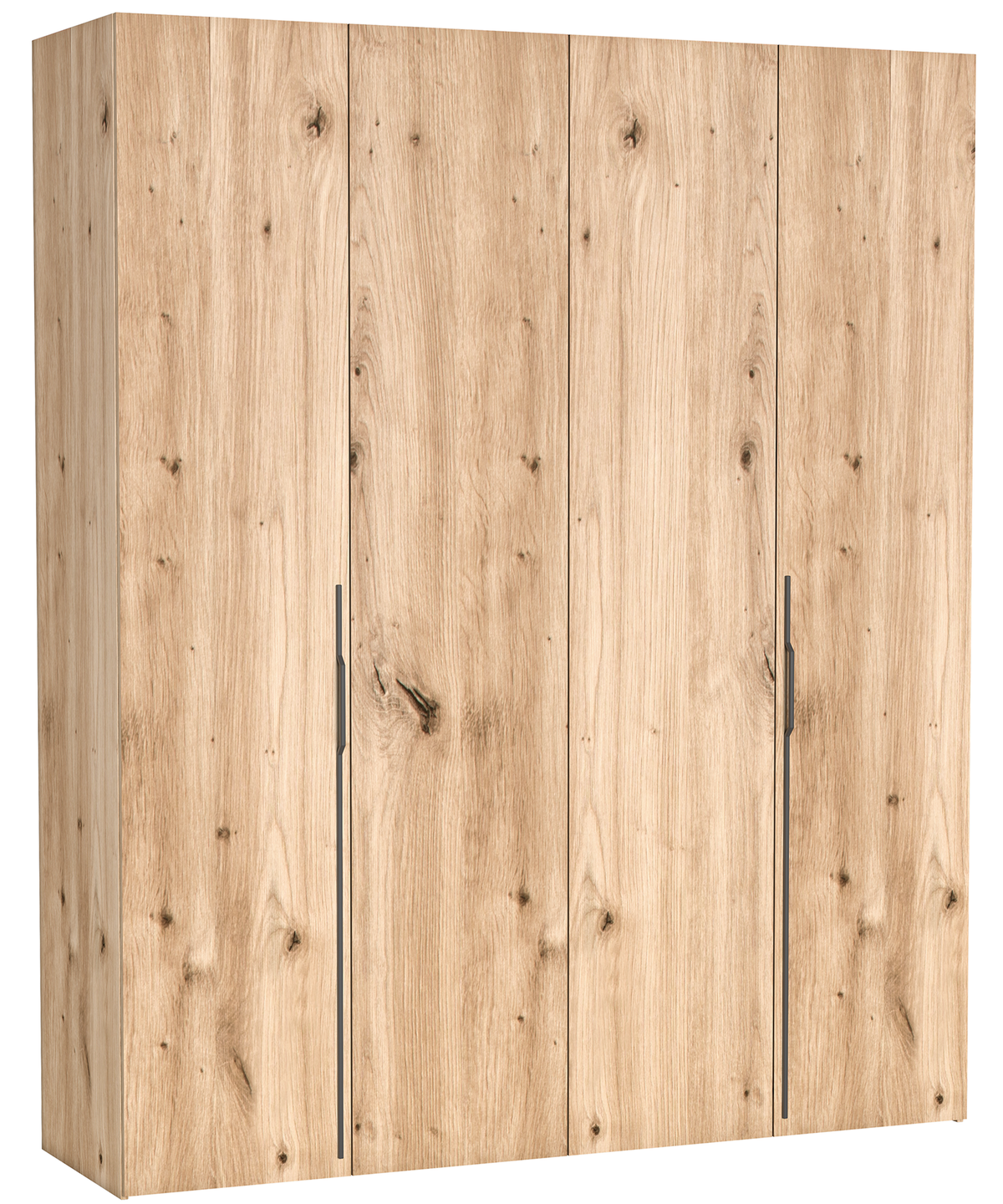 Armoire 2 portes Bari avec 3 tiroirs 200 cm chêne artisan