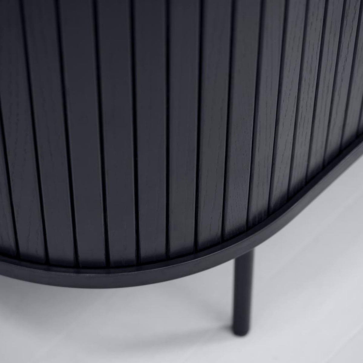 Table basse en bois Gativel 120x60 cm lames chêne noir