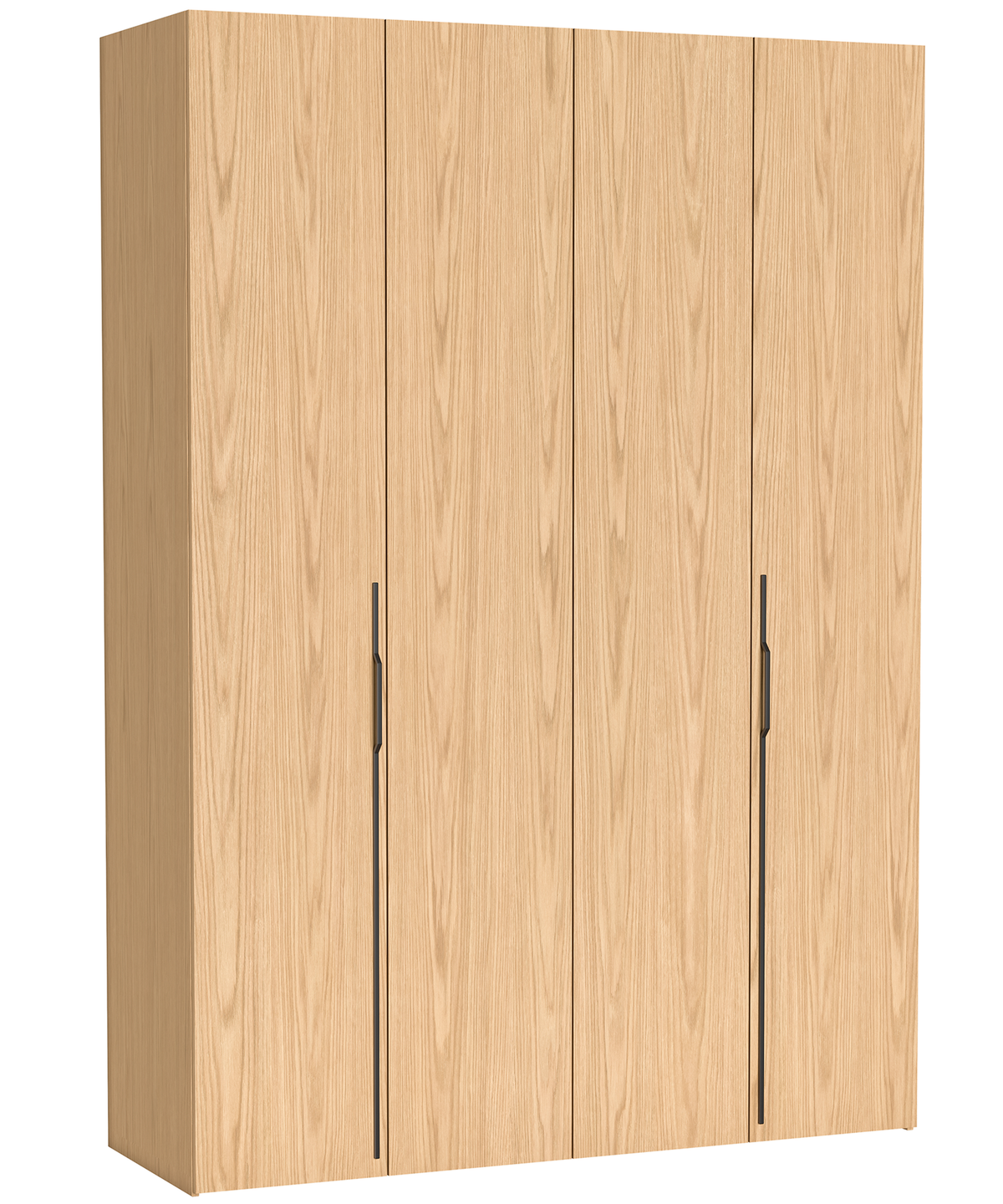 Armoire deux portes Bari avec trois tiroirs 170 cm chêne bookmatch