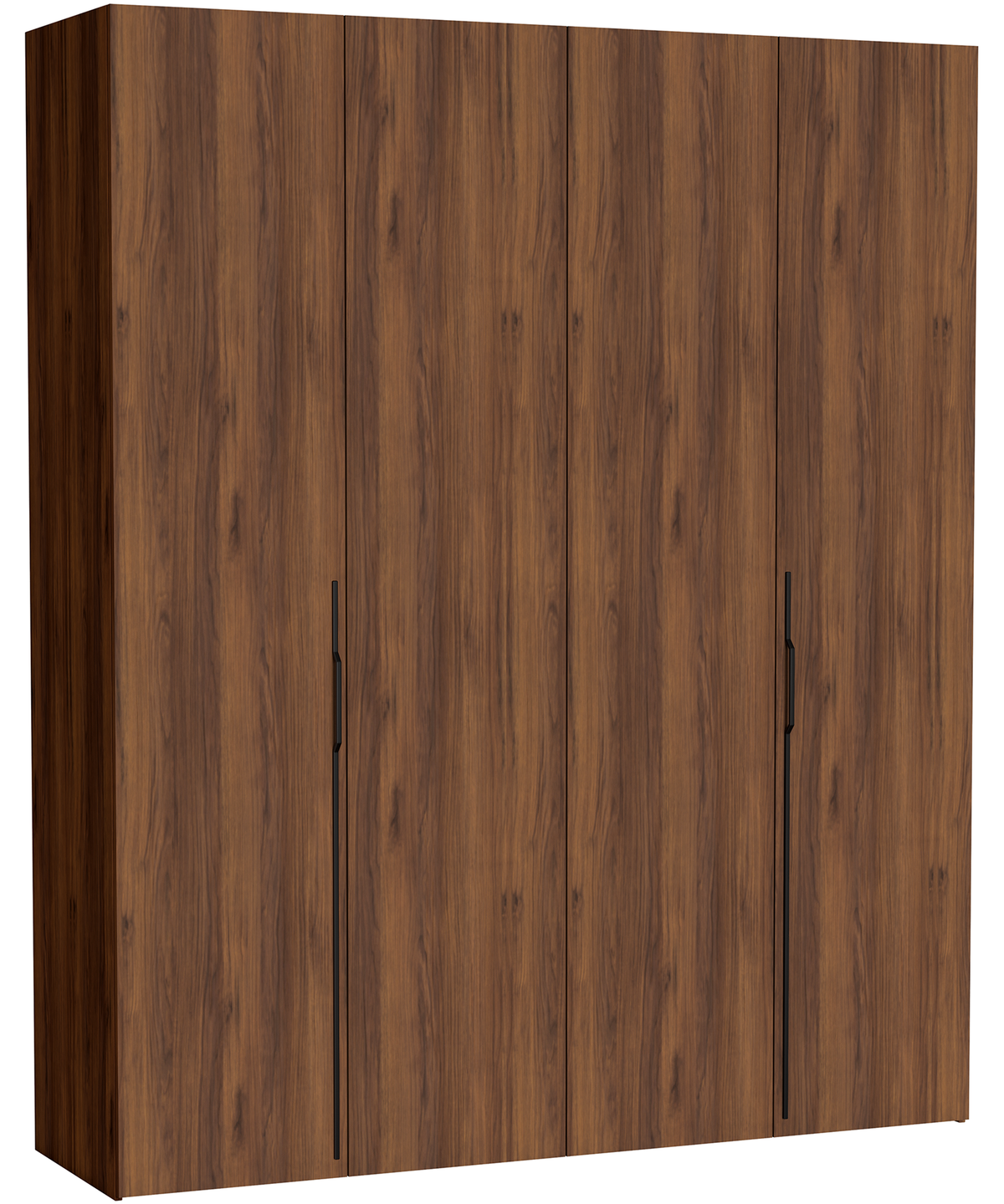 Armoire deux portes Bari avec trois tiroirs 170 cm noyer Warmia