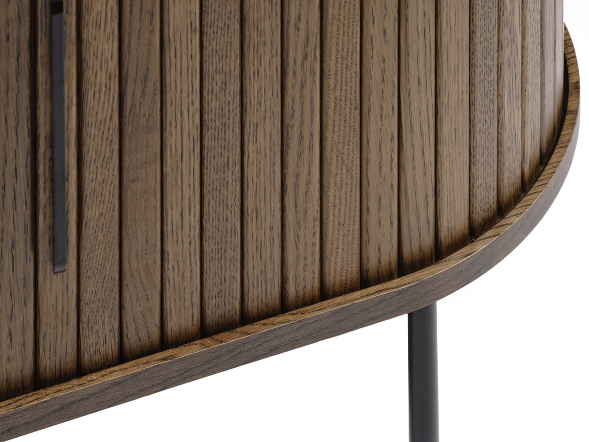 Meuble TV Gativel 120 cm chêne brûlé