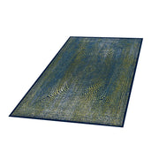Tapis Basal Abstrakcja 2 vert et bleu marine 133/190