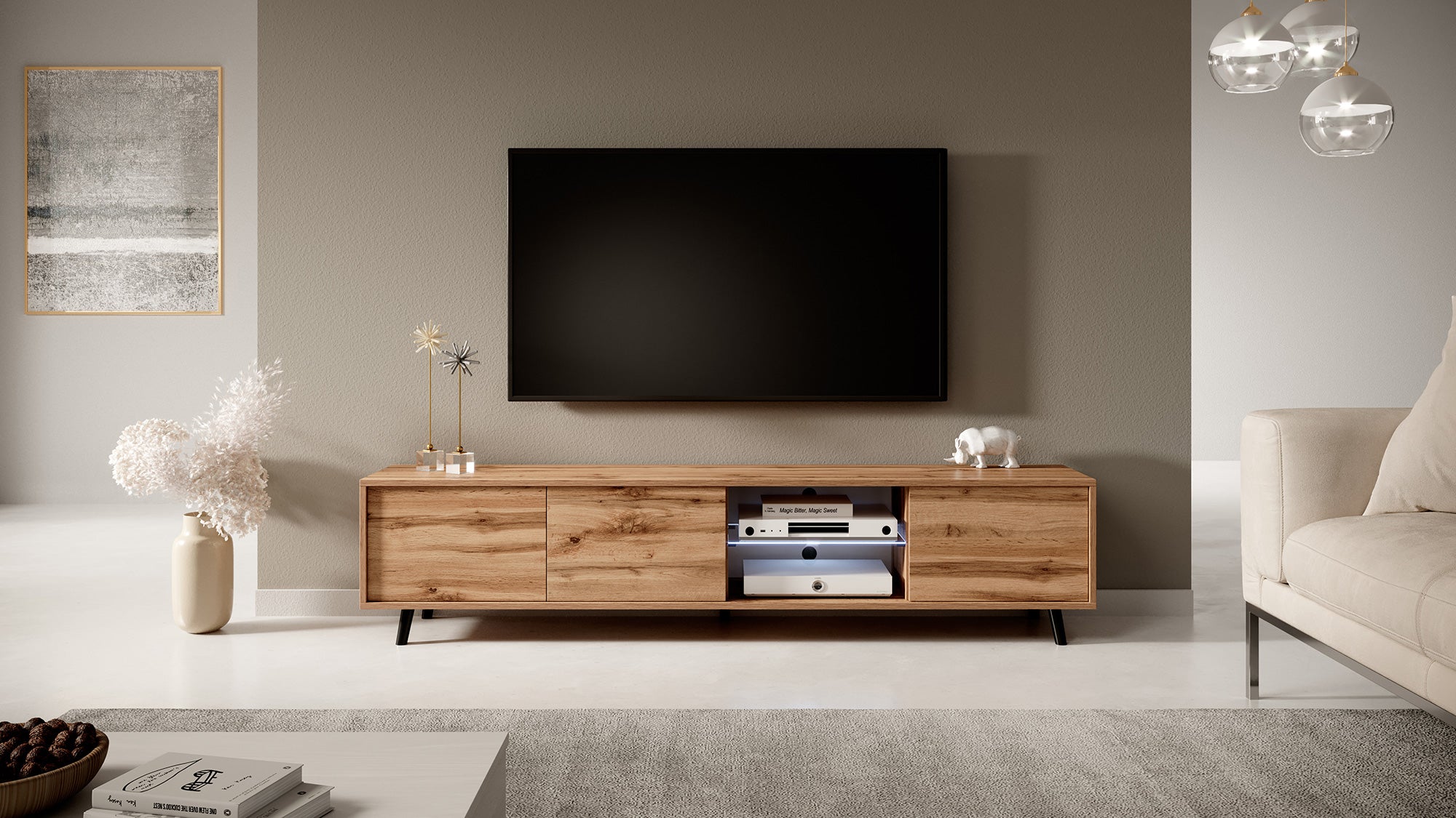 TV-Schrank Galhad Wotan-Eiche