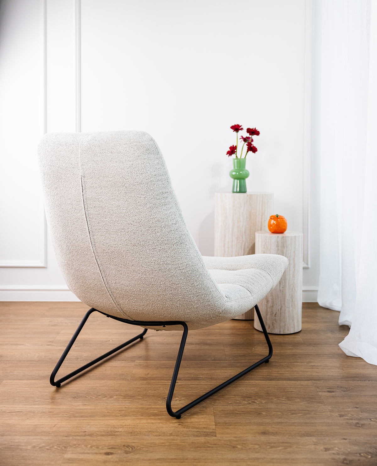 Fauteuil relax Forgents crème