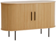 Commode Gativel 120 cm lamelles chêne naturel