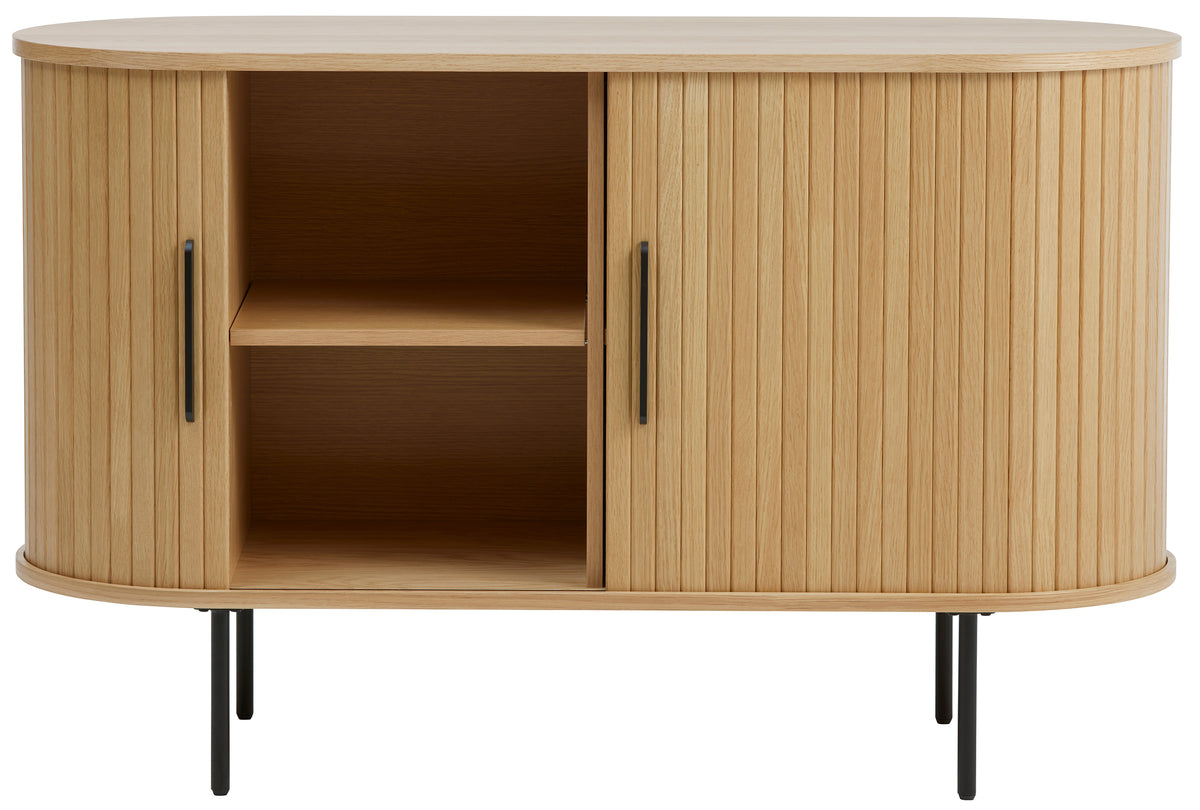 Commode Gativel 120 cm lamelles chêne naturel
