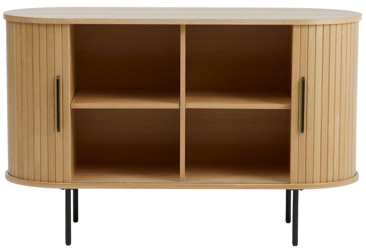 Commode Gativel 120 cm lamelles chêne naturel