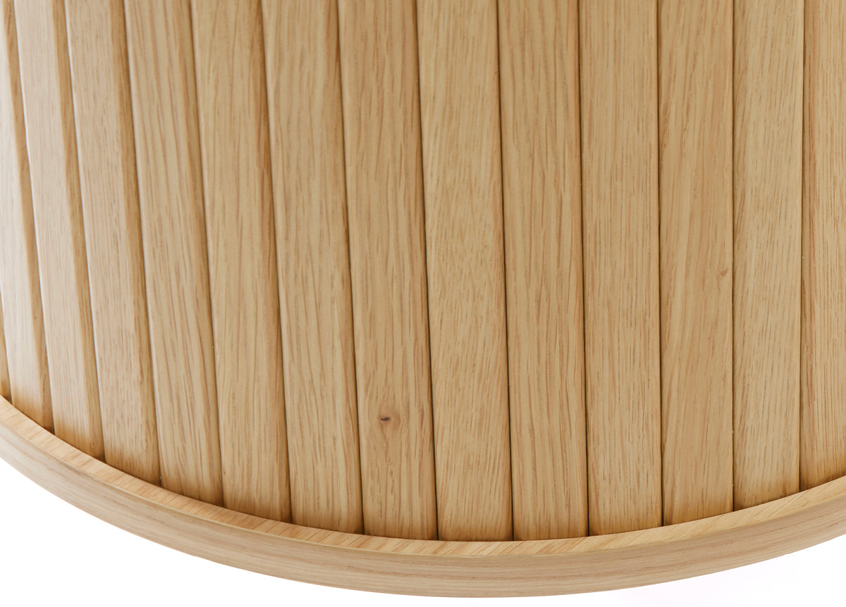 Commode Gativel 120 cm lamelles chêne naturel