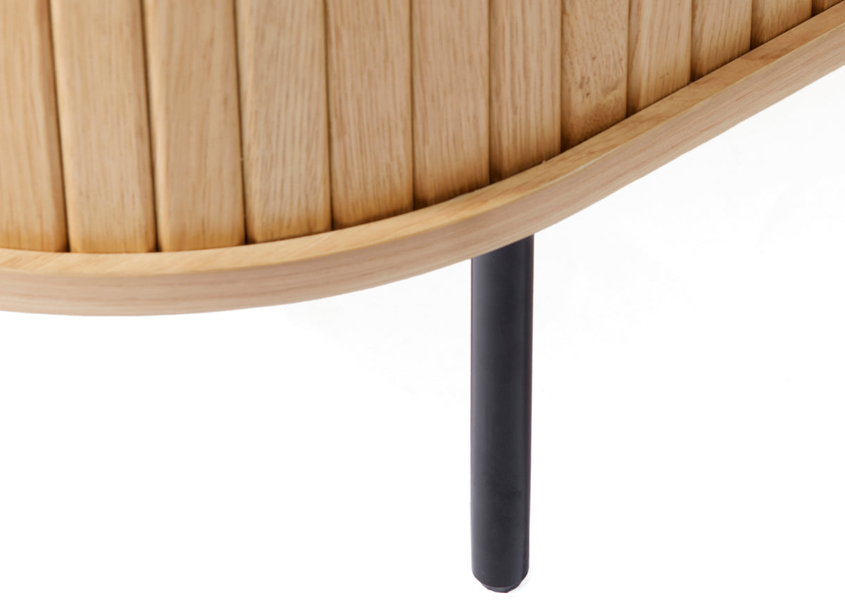 Commode Gativel 120 cm lamelles chêne naturel