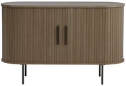 Commode Gativel 120 cm lames chêne brûlé