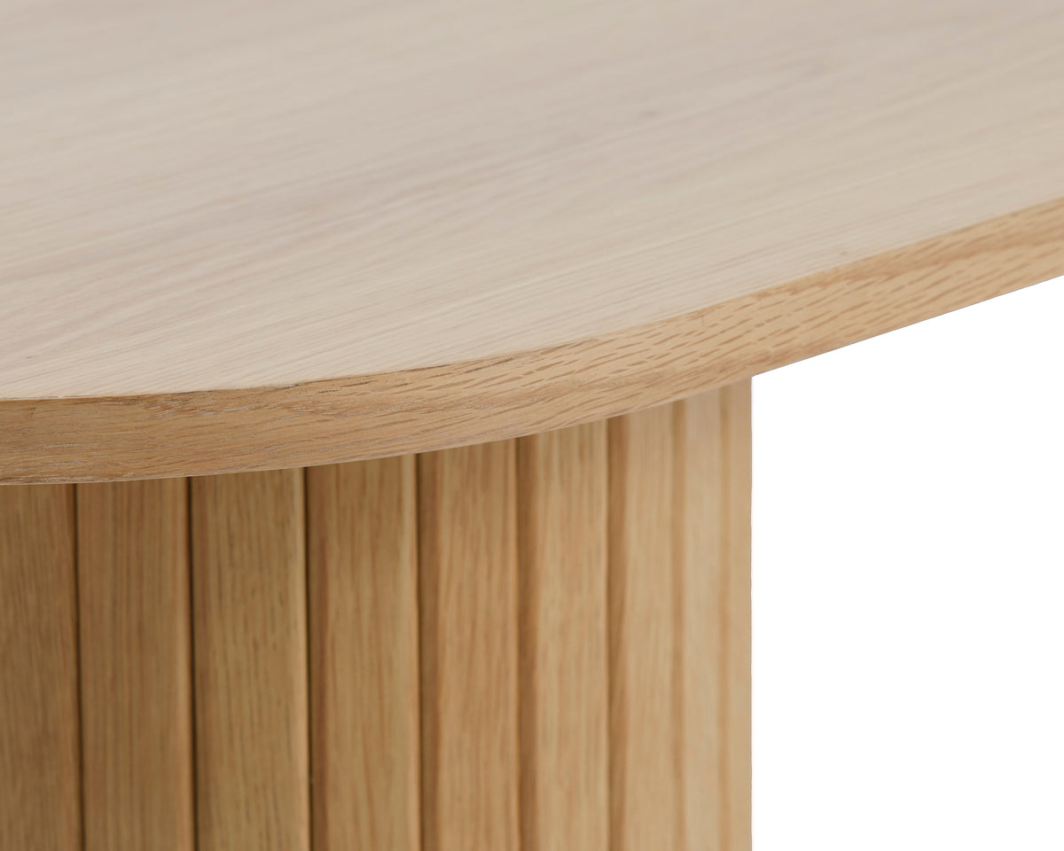 Gativel Konsole 130 cm Lamellen natürliche Eiche