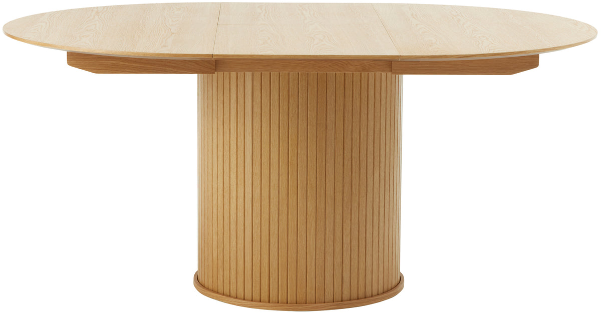 Ausziehbarer Tisch Gativel 120-167 cm Lamellen natürliche Eiche