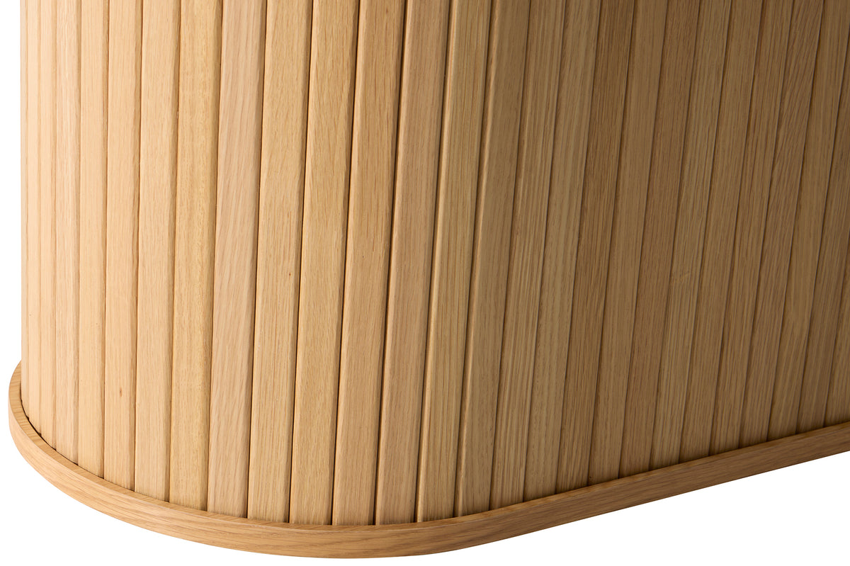 Table extensible Gativel 180-230x95 cm lattes chêne naturel