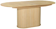 Table extensible Gativel 180-230x95 cm lattes chêne naturel