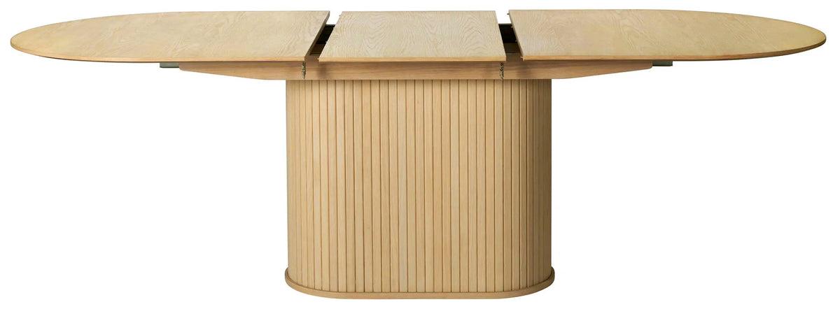 Table extensible Gativel 180-230x95 cm lattes chêne naturel