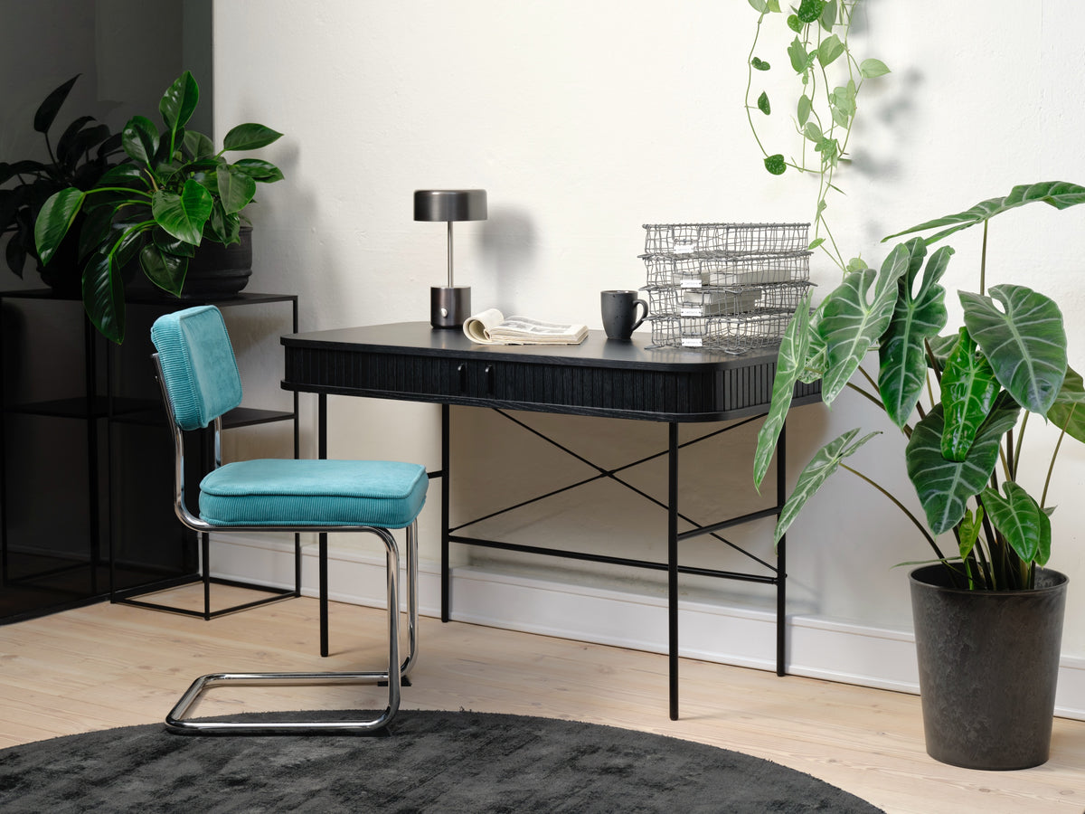 Bureau Gativel 120x60 cm lames chêne noir