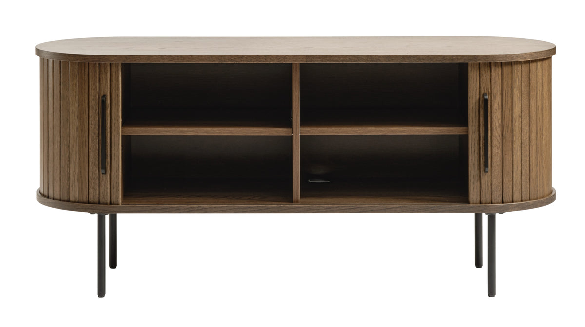 Meuble TV Gativel 120 cm chêne brûlé