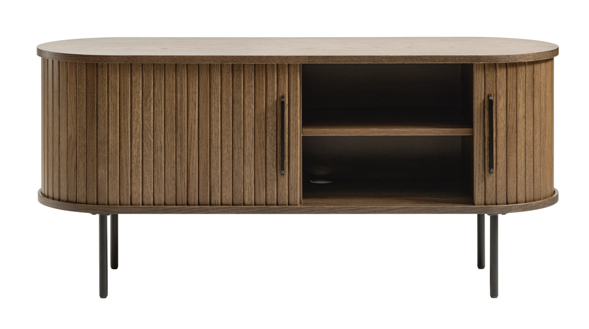 Meuble TV Gativel 120 cm chêne brûlé
