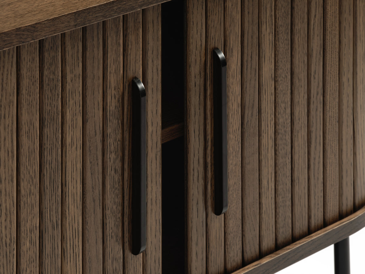 Meuble TV Gativel 120 cm chêne brûlé