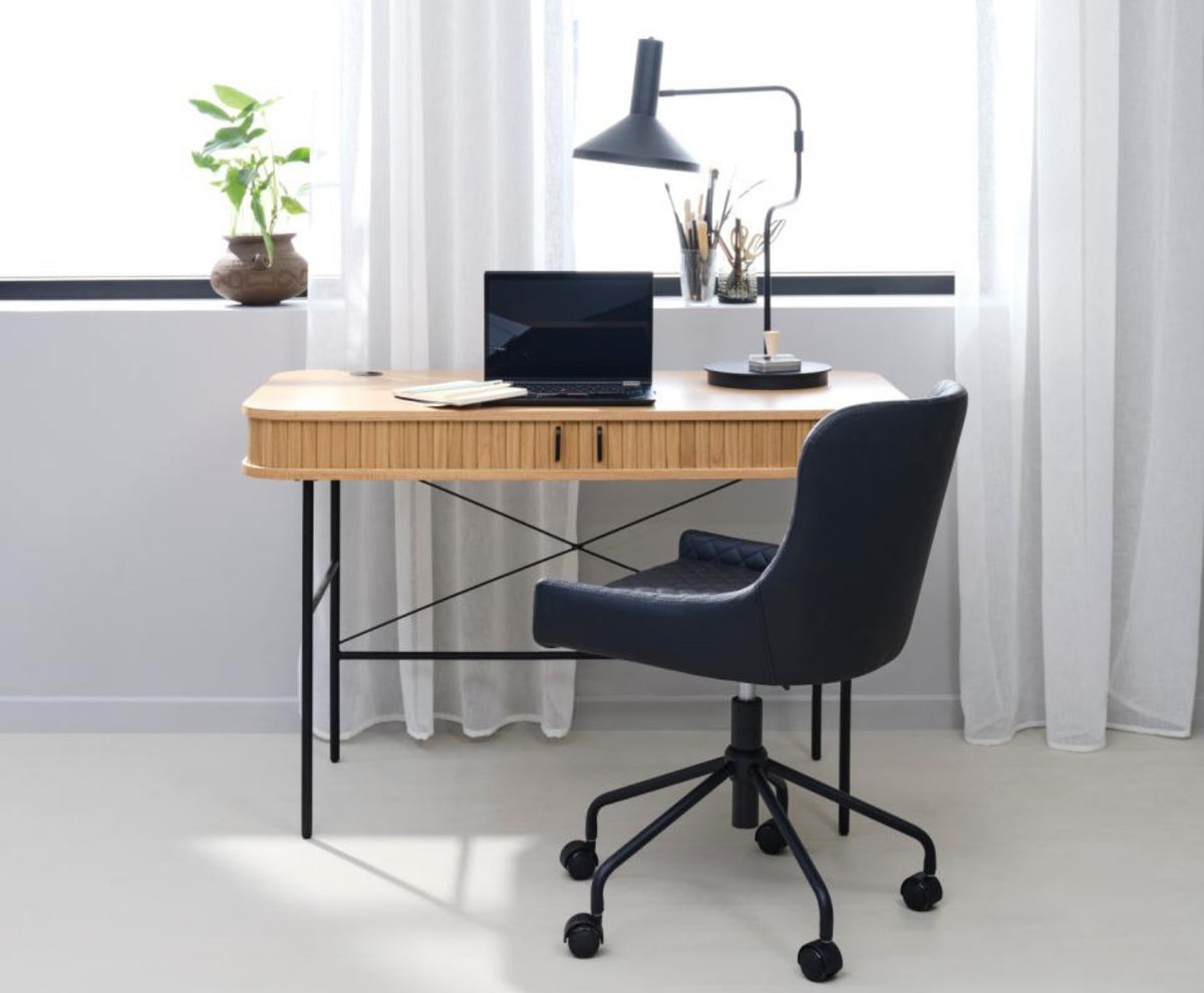 Bureau Gativel 120x60 cm lamelles chêne naturel