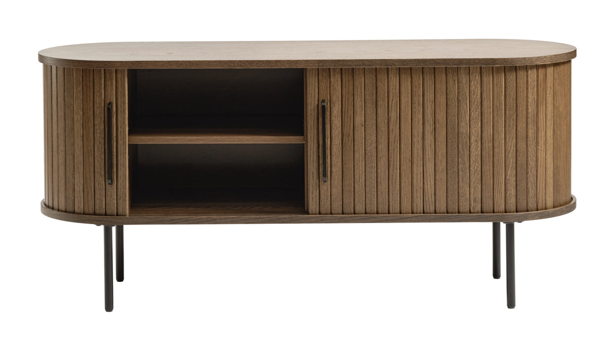 Meuble TV Gativel 120 cm chêne brûlé