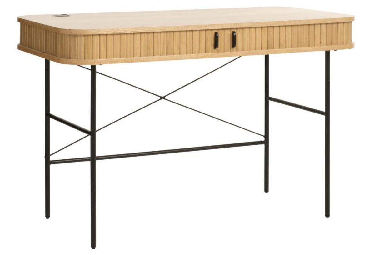 Bureau Gativel 120x60 cm lamelles chêne naturel