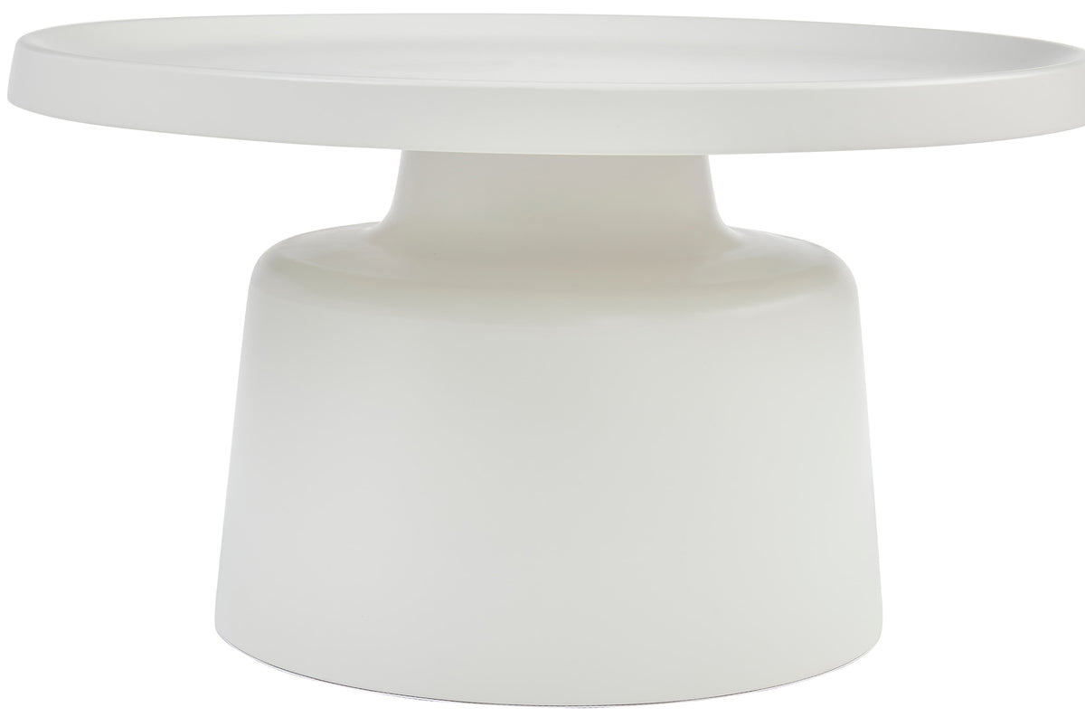 Ensemble de tables basses Brin rondes 70 et 50 cm crème
