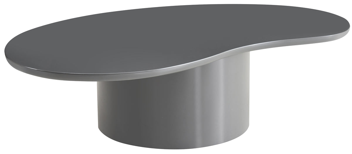 Tratesse Couchtisch 130x77 cm Grau Hochglanz