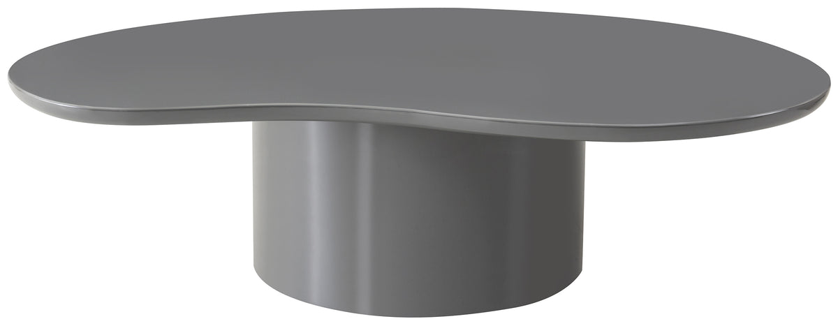 Tratesse Couchtisch 130x77 cm Grau Hochglanz