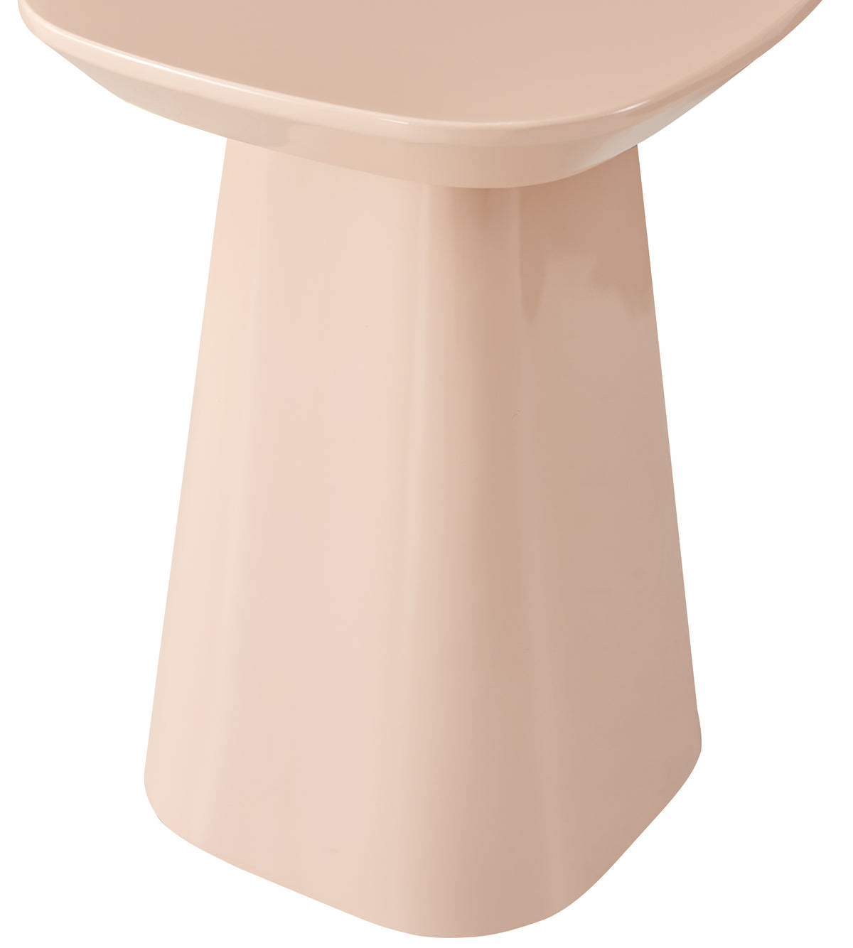 Beistelltisch Corriar 35x35 cm hellrosa Hochglanz hoch