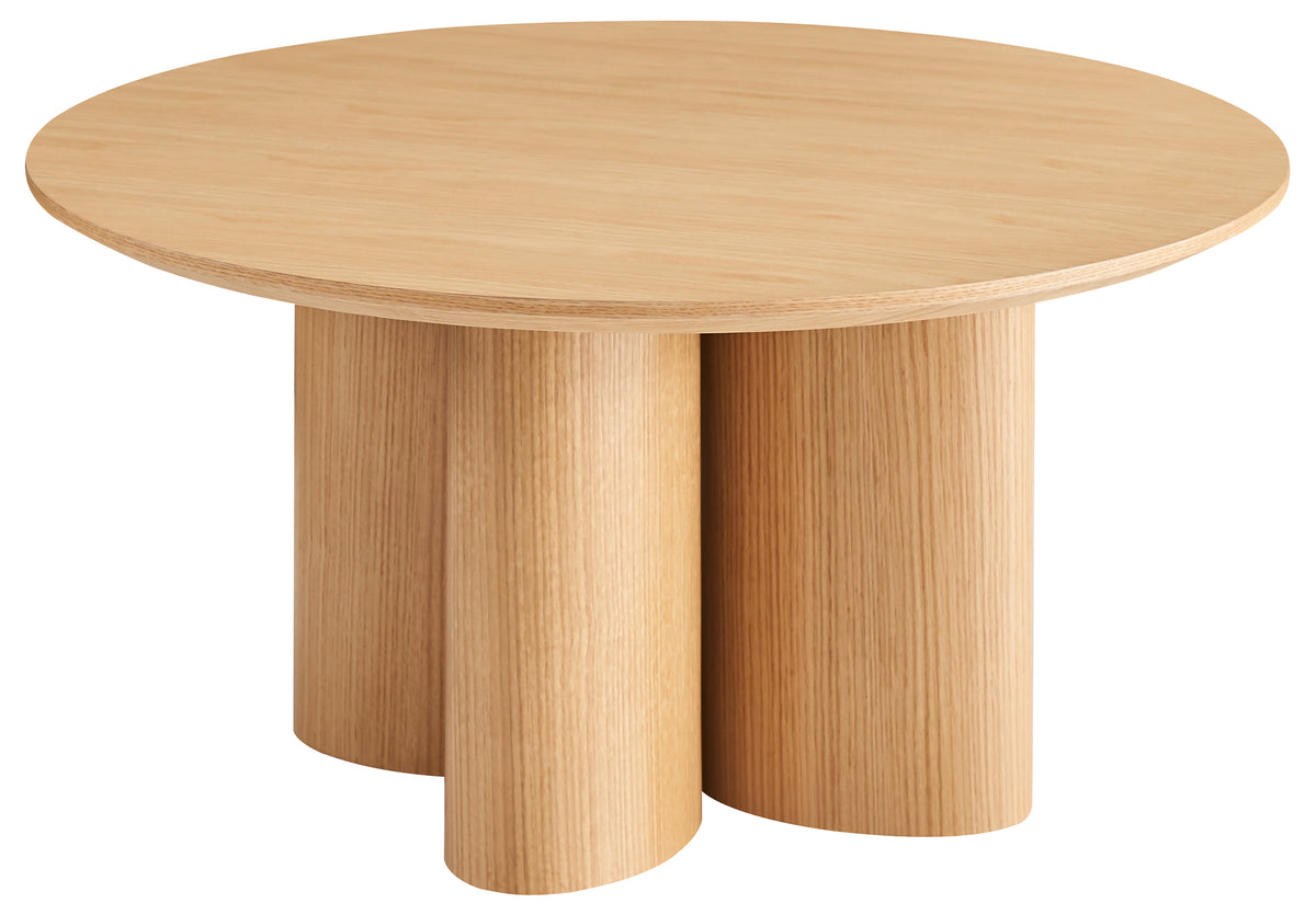 Table basse Etially ronde 80 cm chêne naturel placage