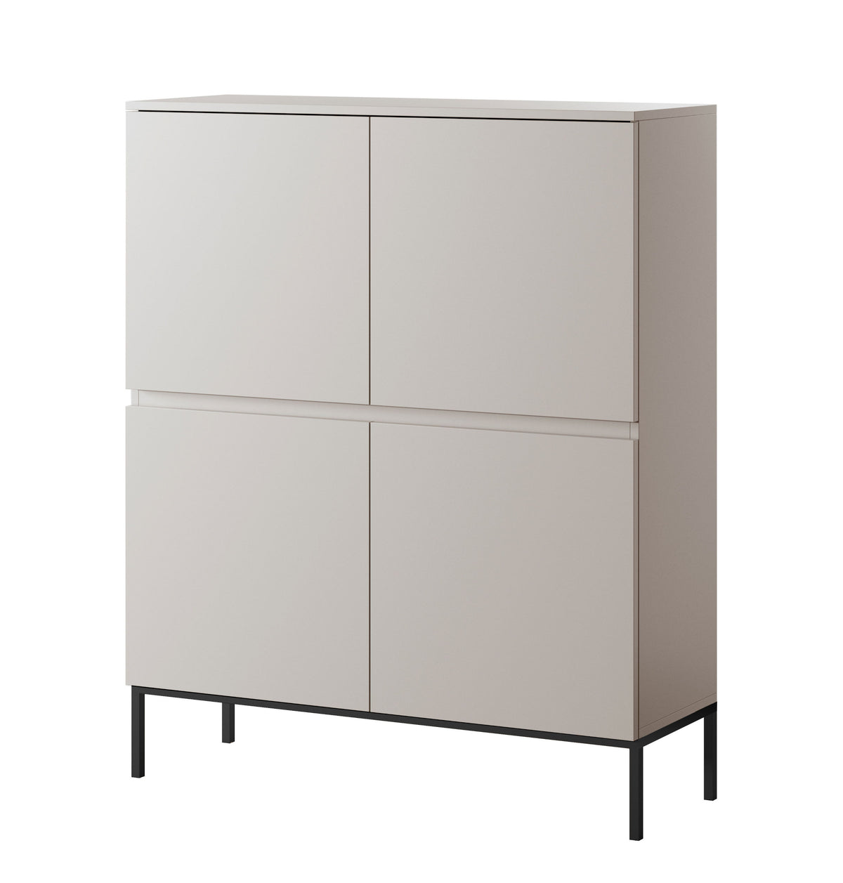 Hohe Kommode Bemmi 100 cm Kaschmir