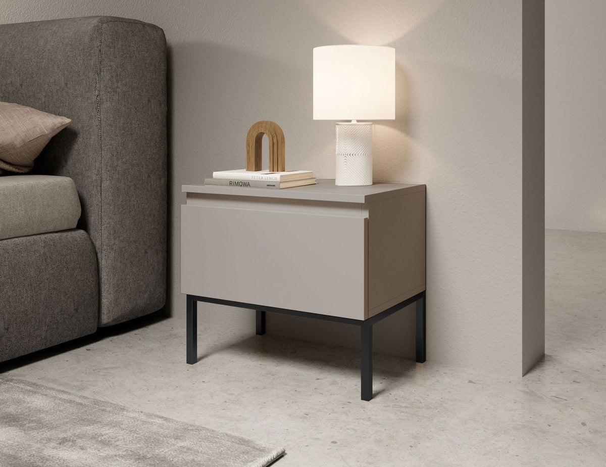 Table de chevet Bemmi 49 cm cachemire