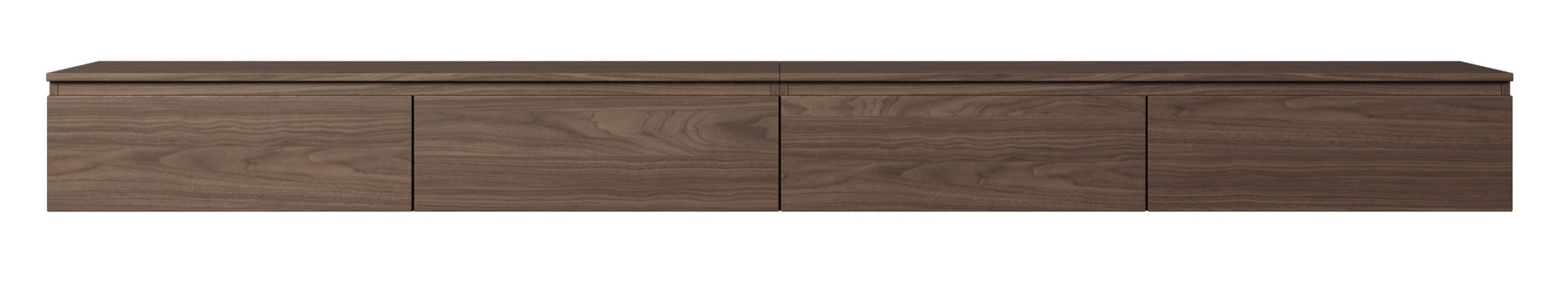 Hängender RTV-Schrank Bemmi 300 cm Wisconsin-Nussbaum