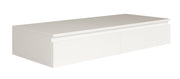 Bureau-coiffeuse Bemmi suspendu avec tiroirs 120 cm blanc
