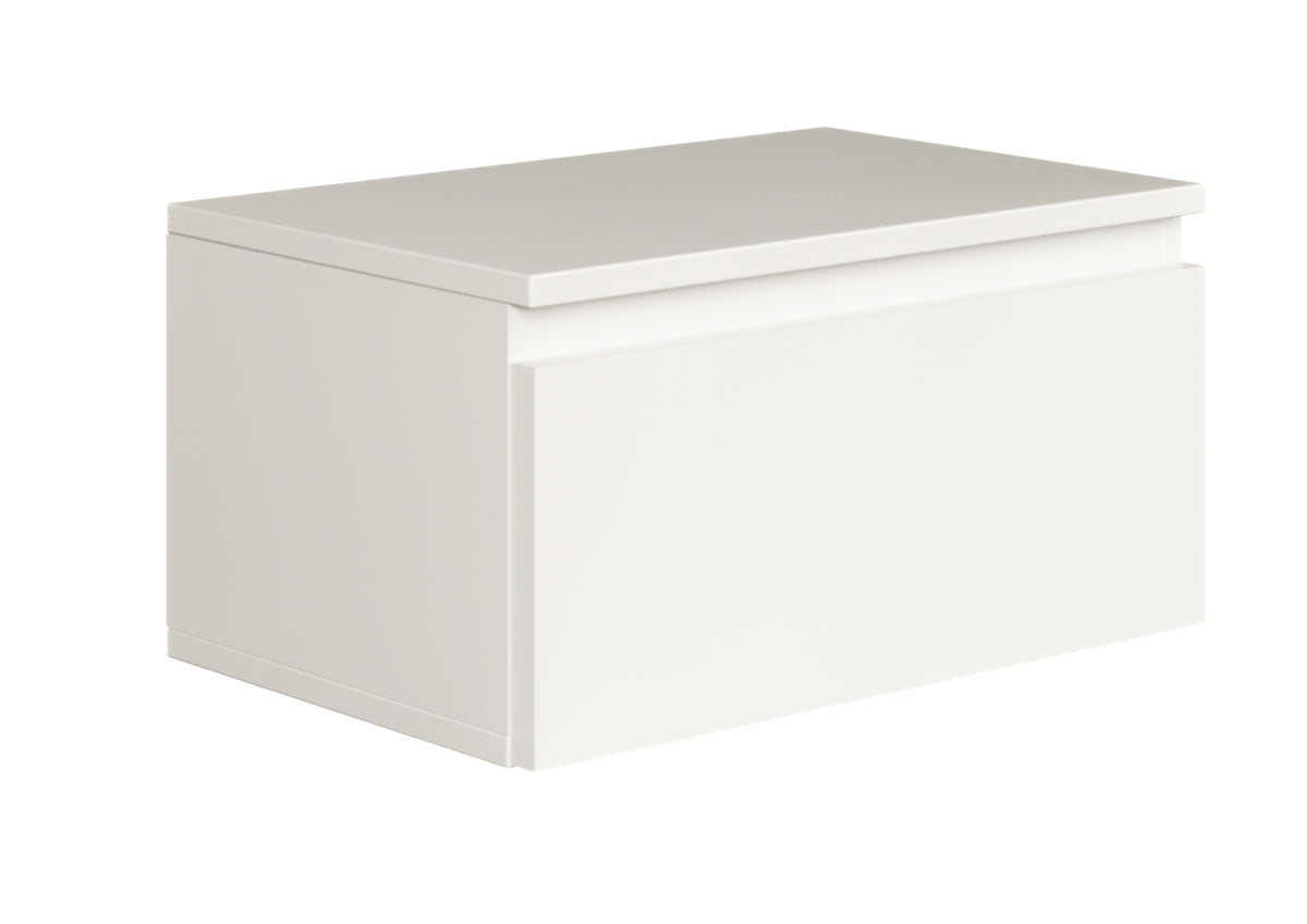 Table de chevet suspendue Bemmi 49 cm blanc