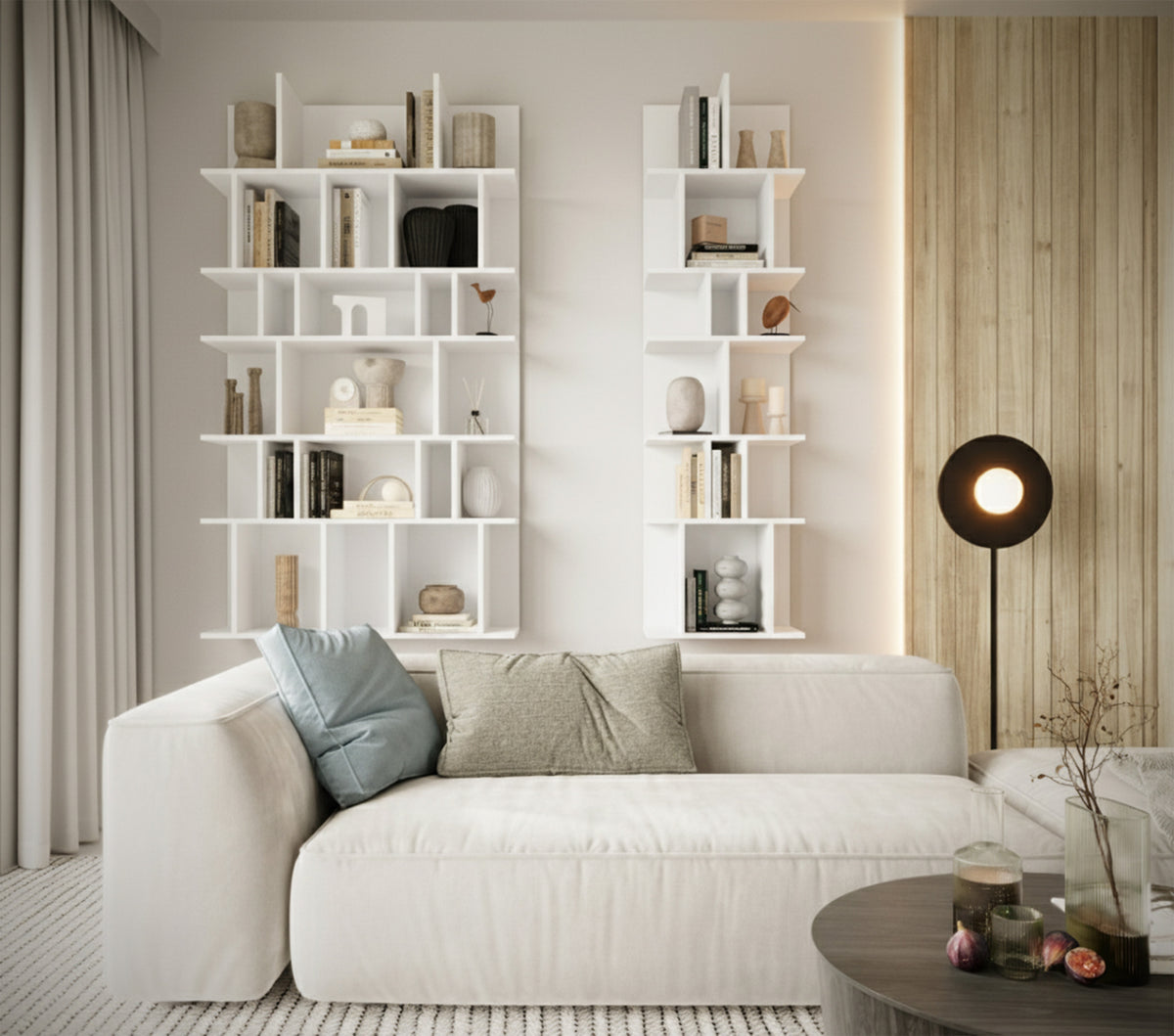 Étagère ouverte Bemmi 50 cm blanche