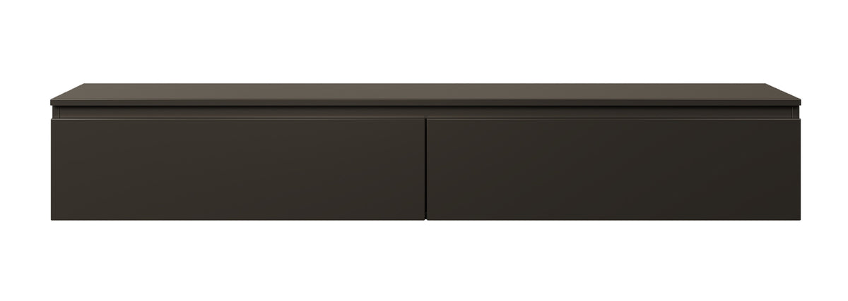 Meuble TV suspendu Bemmi 175 cm noir