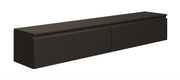 Meuble TV suspendu Bemmi 175 cm noir