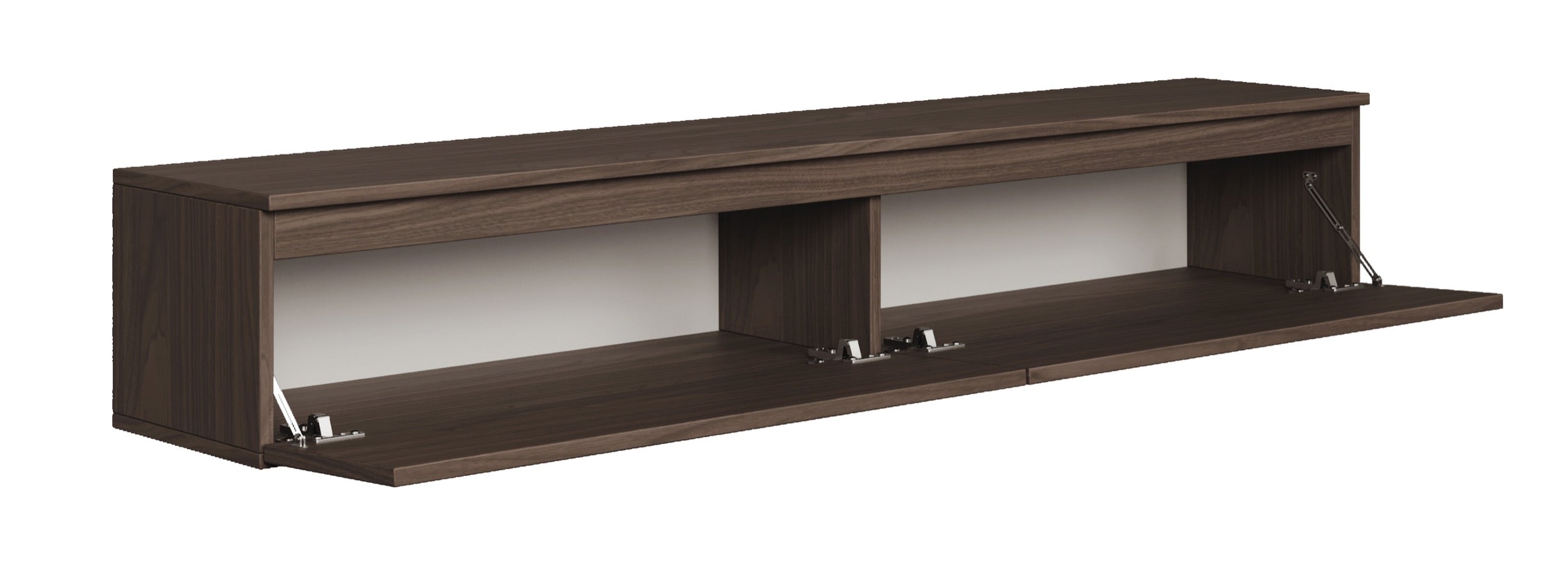 Meuble TV suspendu Bemmi 175 cm Noyer du Wisconsin