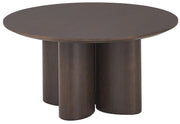 Runder Couchtisch Etially 80 cm Nussbaumfurnier