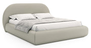 Polsterbett 180x200 cm Buvio hellbeige Chenille
