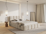 Lit tapissé 160x200 cm Cloudy boucle beige clair