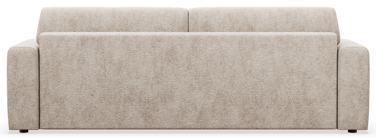 Dreisitziges Schlafsofa Cobbly mit Stauraum, beige Chenille