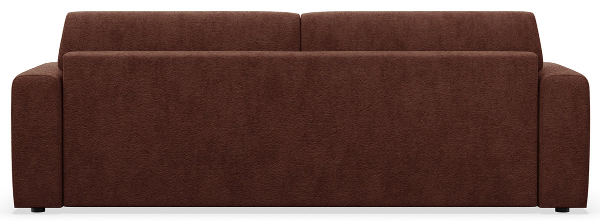 Dreisitziges Schlafsofa Cobbly mit Stauraum, kupferfarbenes Chenille