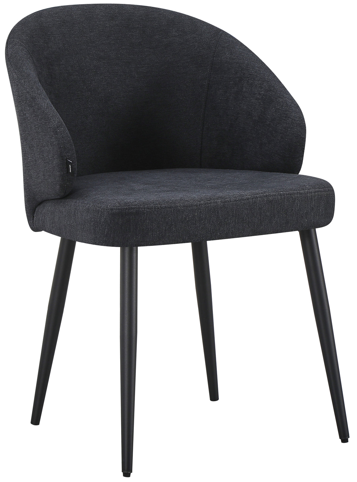 Chaise tapissée Atiblle en tissage graphite